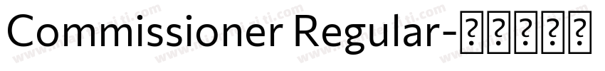 Commissioner Regular字体转换
